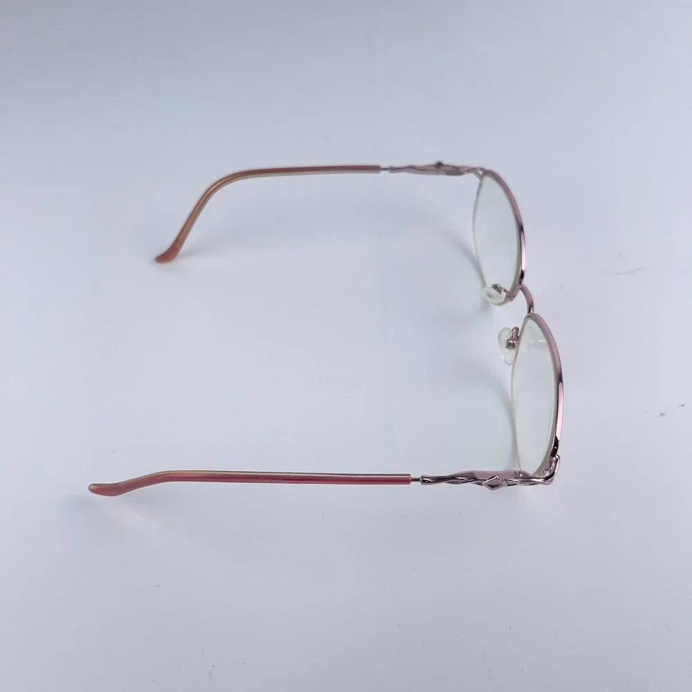 Marchon Tawny Rose Women's Eyeglasses Frame‎ Rose Gold Metal 55-17-135 mm